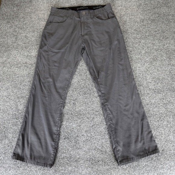 Eddie Bauer Adventure Trek Pants Mens 32x27 Gray Nylon Casual Outdoor‎ Hiking - Picture 1 of 11